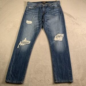 Lucky Brand Sienna Cigarette Jeans Womens 8 29 Blue Distressed Slim Straight